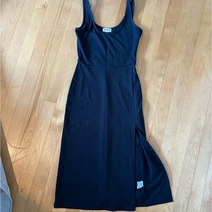 Black body con dress, 3/4 length